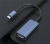 Adapter, USB-C/HDMI, AVAX "AD603", fekete-alumínium
